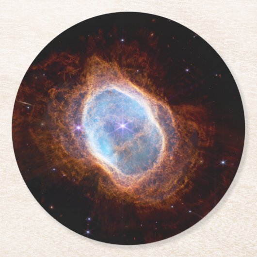 De Zuidelijke Ring Nebula Ronde Kartonnen Onderzetter (Voorkant)