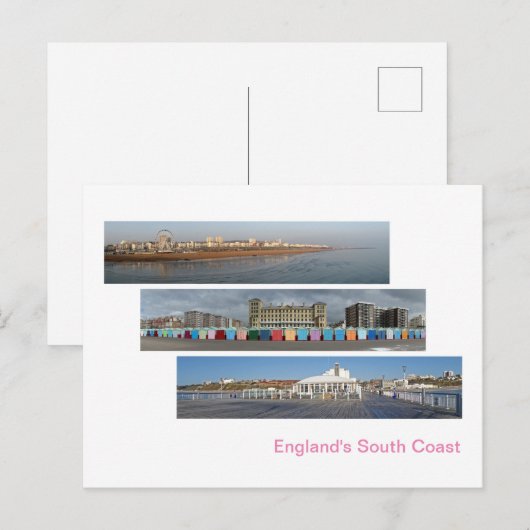 De Zuidkust van Engeland Panoramas Briefkaart (Voorkant / Achterkant)