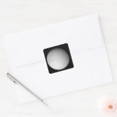 De zuidpool van de maan van Saturnus Tethys Vierkante Sticker (Envelop)
