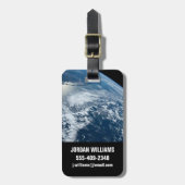 De zuidpunt van Brazilië grenst aan Uruguay. Bagagelabel (Voorkant verticaal)