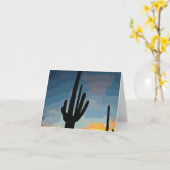 De Zuidwestelijke Zonsondergang van de Cactus van Kaart (Gele Bloem)