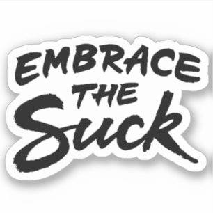 De zuiger omhelzen sticker