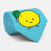 De zure gele lemony citrusvruchten van het stropdas (Opgerold)