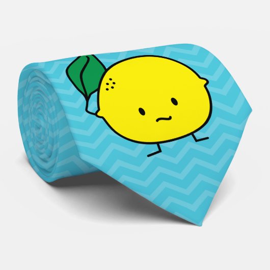 De zure gele lemony citrusvruchten van het stropdas (Opgerold)