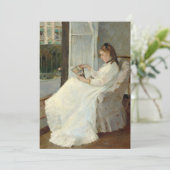 De zus van de kunstenaar bij een raam | Berthe Mor (Staand voorkant)