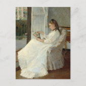 De zus van de kunstenaar bij een raam | Berthe Mor Briefkaart (Voorkant)