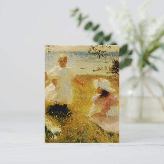 De zussen briefkaart (Staand voorkant)