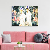 De zussen canvas afdruk (Insitu (Woonkamer))