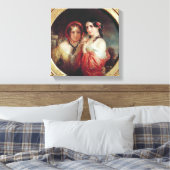 De zussen canvas afdruk (Insitu (Slaapkamer))