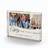 De zussen maken de beste vriendenknoppen om de fot fotoblokken (Rechts)