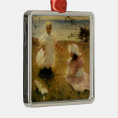 De zussen metalen ornament (Rechts)