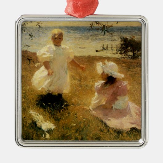 De zussen metalen ornament (Voorkant)