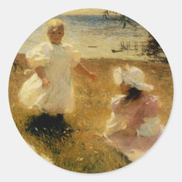 De zussen ronde sticker