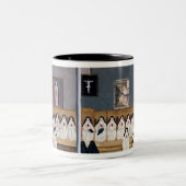 De zussen van de Abdij Tweekleurige Koffiemok (Center)