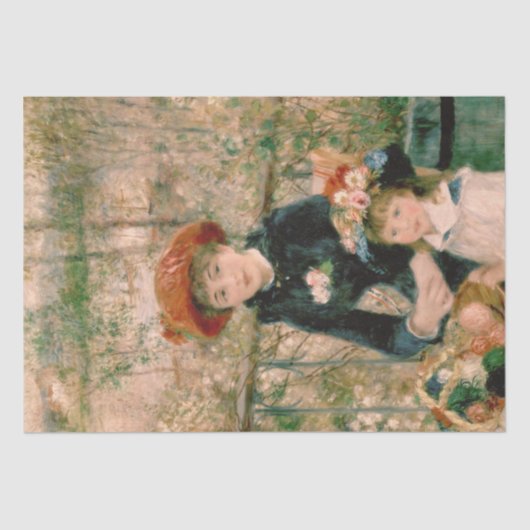 De zussen van Renoir Shabby Chic Tissue Paper Tissuepapier (Voorkant)