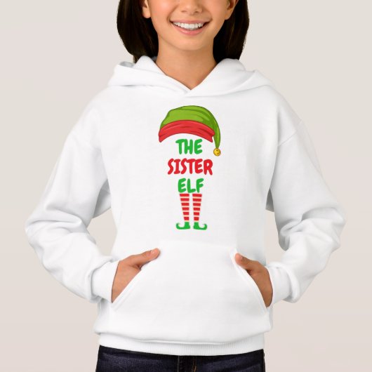 De zuster Elf Girl's Pullover Hoodie (Voorkant)