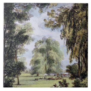 De zuster Trees, Kew Gardens, bord 8 van 'Kew G Tegeltje