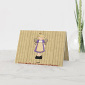 De zuster u is een Engel dankt u nota neemt van Bedankkaart (Achterkant)