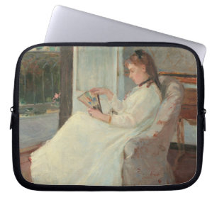 De zuster van de kunstenaar in een raam, 1869 laptop sleeve
