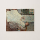 De zuster van de kunstenaar in een raam, 1869 legpuzzel (Horizontaal)
