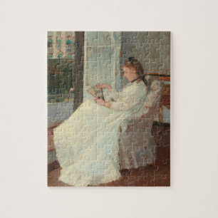 De zuster van de kunstenaar in een raam, 1869 legpuzzel