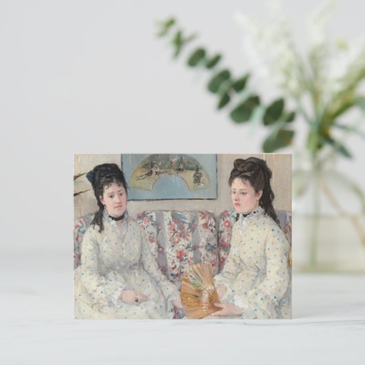De zusters | Berthe Morisot Briefkaart (Staand voorkant)