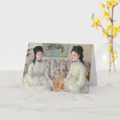 De zusters | Berthe Morisot Kaart (Gele Bloem)