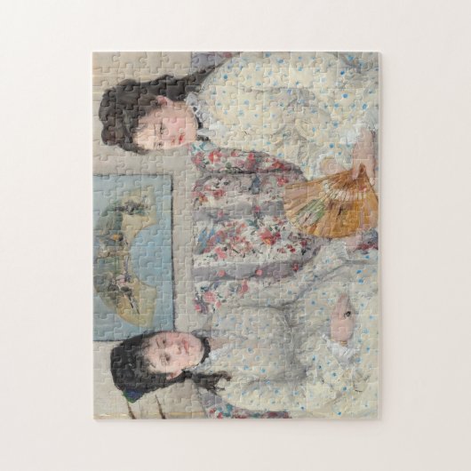 De zusters | Berthe Morisot Legpuzzel (Verticaal)