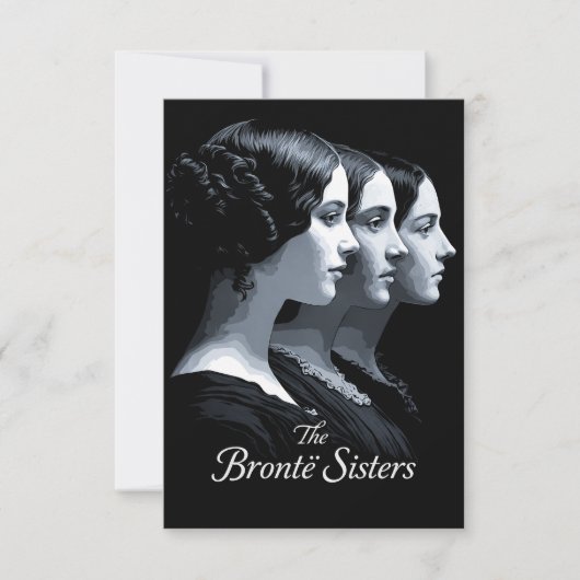 De zusters Brontë Bedankkaart (Voorkant)