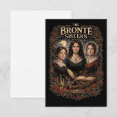 De zusters Brontë Bedankkaart (Voorkant / Achterkant)