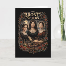 De zusters Brontë Feestdagen Kaart