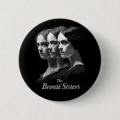 De zusters Brontë Ronde Button 5,7 Cm (Voorkant)