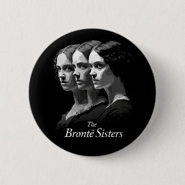 De zusters Brontë Ronde Button 5,7 Cm