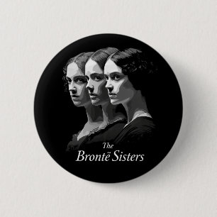 De zusters Brontë Ronde Button 5,7 Cm