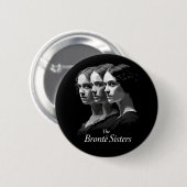 De zusters Brontë Ronde Button 5,7 Cm (Voorkant /achterkant)