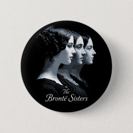 De zusters Brontë Ronde Button 5,7 Cm