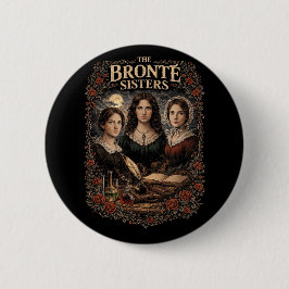 De zusters Brontë Ronde Button 5,7 Cm