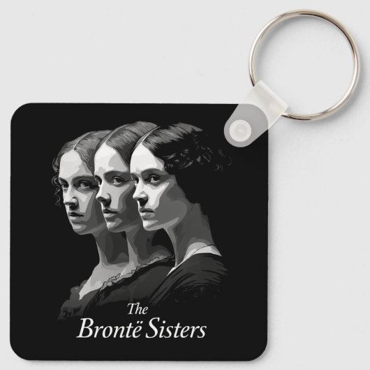 De zusters Brontë Sleutelhanger (Achterkant)