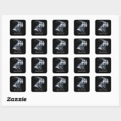 De zusters Brontë Vierkante Sticker (Vel)