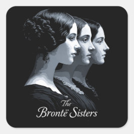 De zusters Brontë Vierkante Sticker