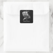 De zusters Brontë Vierkante Sticker (Tas)