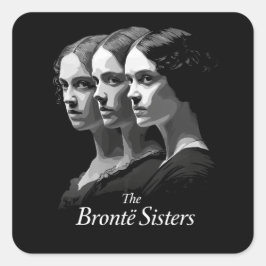 De zusters Brontë Vierkante Sticker