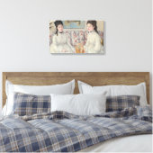 De zusters (door Berthe Morisot) Canvas Afdruk (Insitu (Slaapkamer))