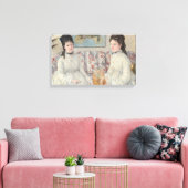 De zusters (door Berthe Morisot) Canvas Afdruk (Insitu (Woonkamer))