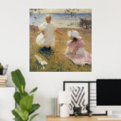 De zusters, door Frank Weston Benson Poster (Thuiskantoor)