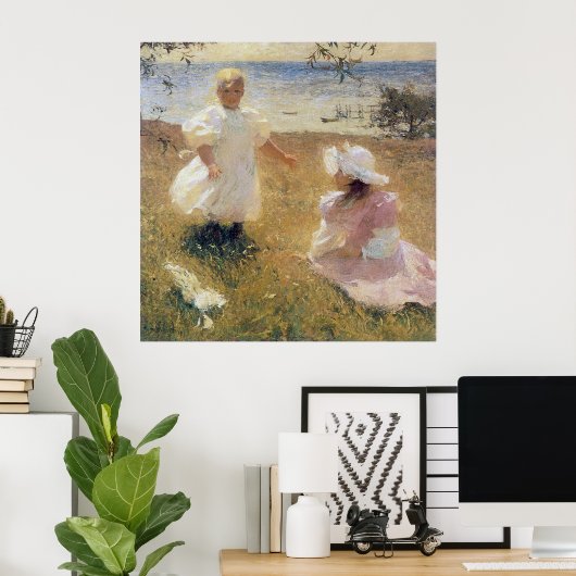 De zusters, door Frank Weston Benson Poster (Thuiskantoor)