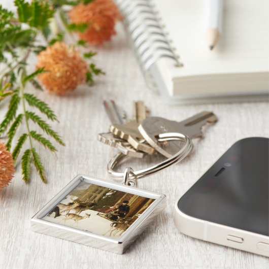 De zusters van de liefdadigheid sleutelhanger (Zijkant)