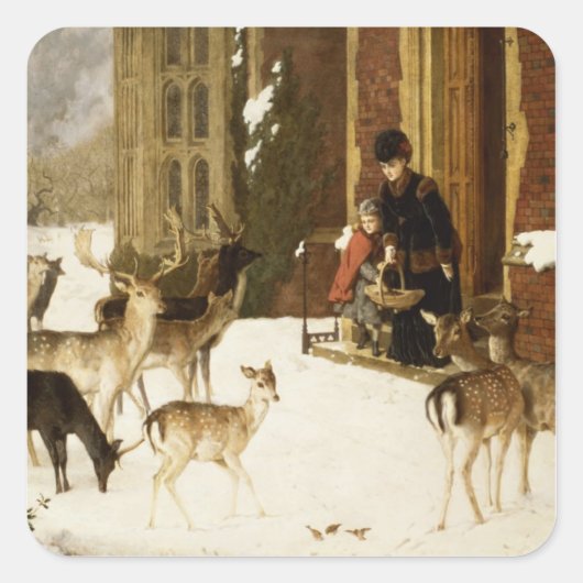 De zusters van de liefdadigheid vierkante sticker (Voorkant)