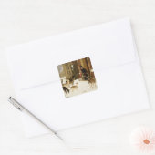 De zusters van de liefdadigheid vierkante sticker (Envelop)