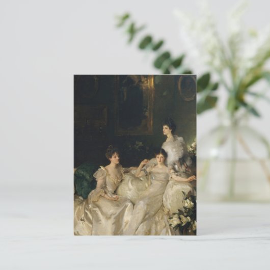 De zusters van Wyndham door John Singer Sargent Briefkaart (Staand voorkant)